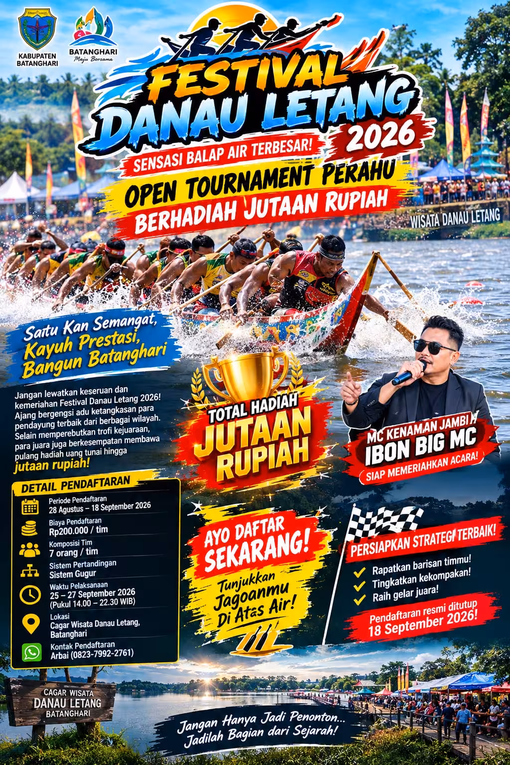 Festival Danau Letang 2026 Siap Digelar, Lomba Perahu Jadi Agenda Utama