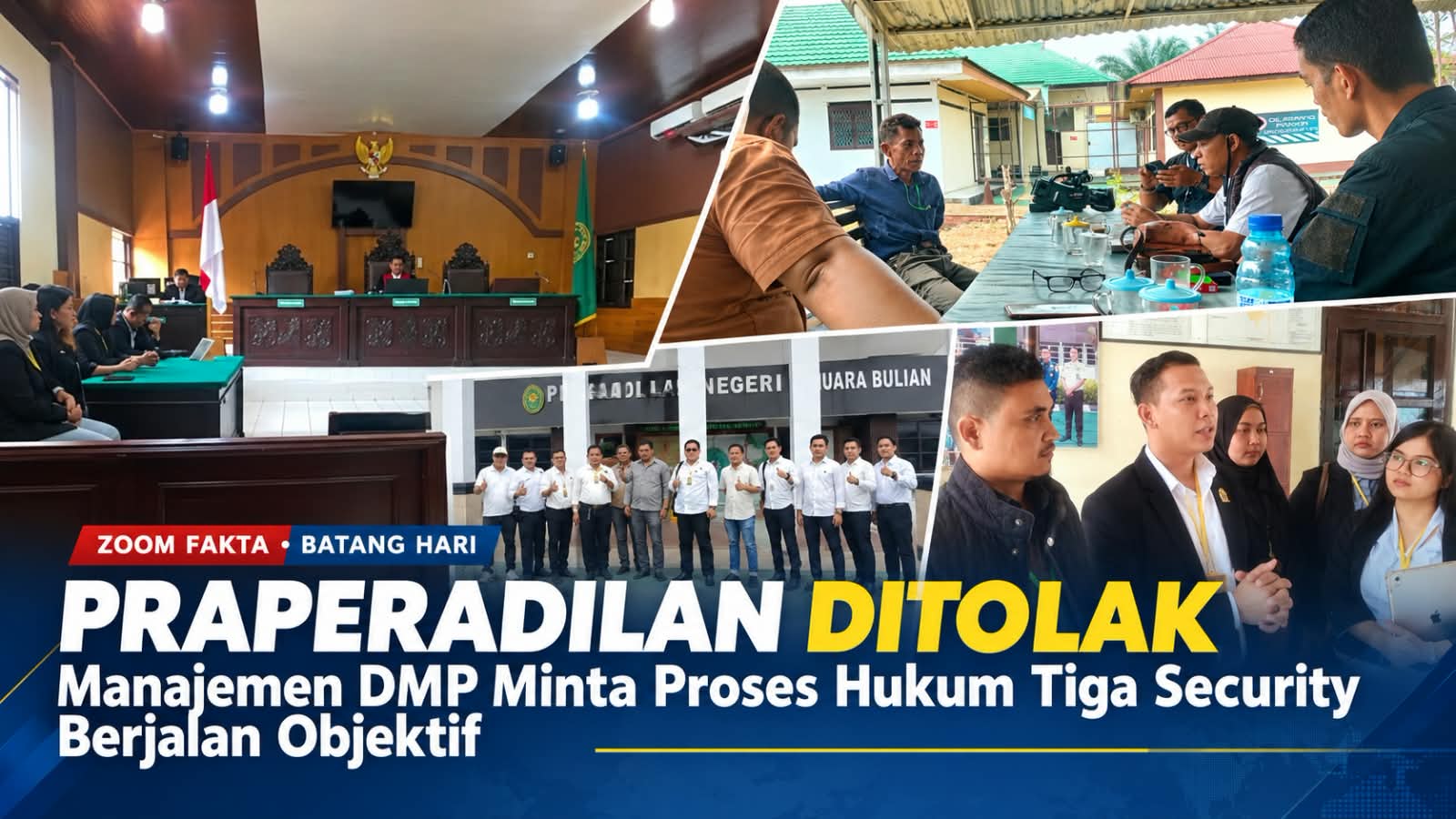 Praperadilan Ditolak, Manajemen DMP Minta Proses Hukum Tiga Security Berjalan Objektif